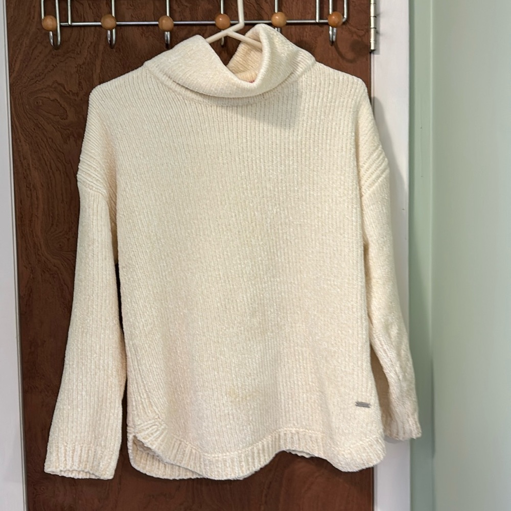 Joules Chelsey Chenille roll neck sweater - cream